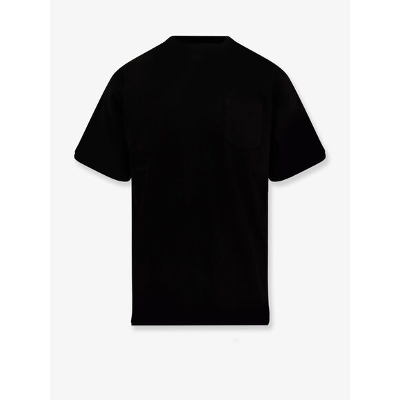 Sacai Men Cotton T-Shirt With Nylon Inserts